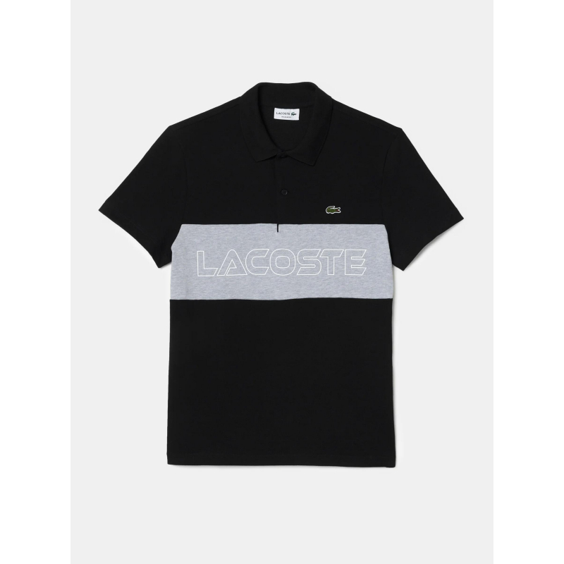 Polo manches courtes core noir homme - lacoste