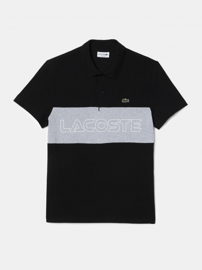 Polo manches courtes core noir homme - lacoste