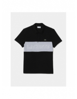 Polo manches courtes core noir homme - lacoste