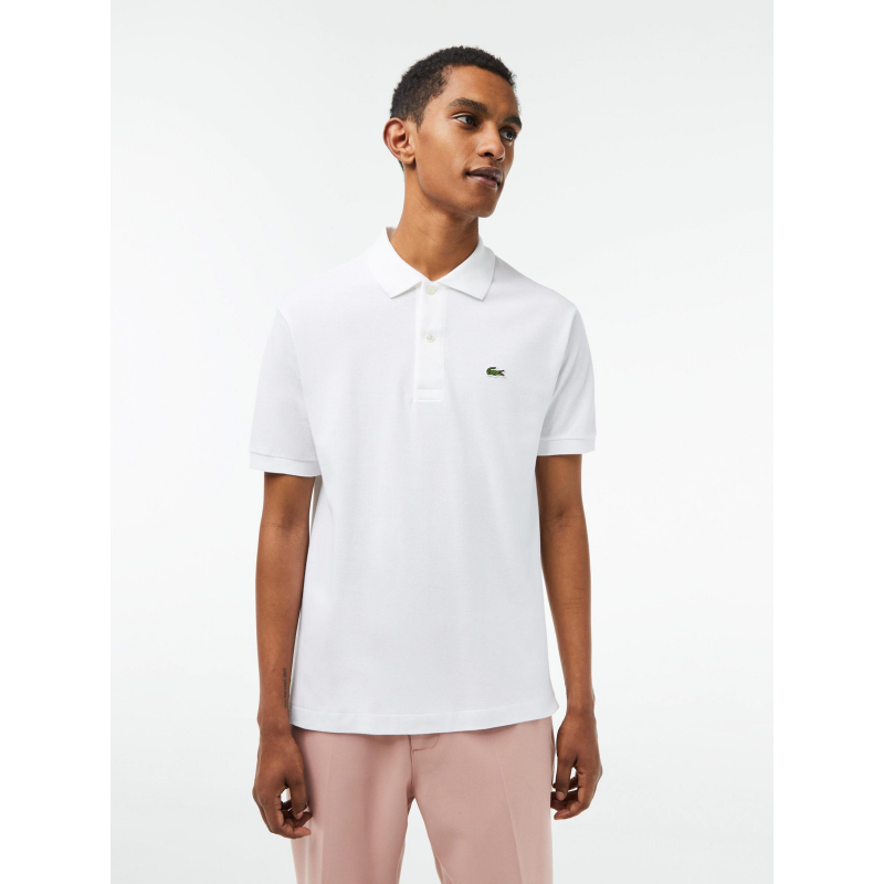 Polo core essentials uni blanc homme - Lacoste