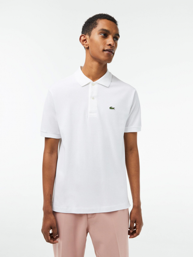 Polo core essentials uni blanc homme - Lacoste