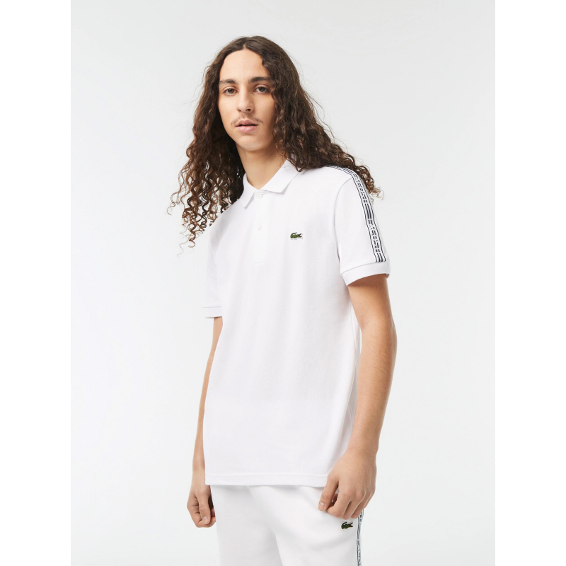 Polo core graphic blanc homme - Lacoste