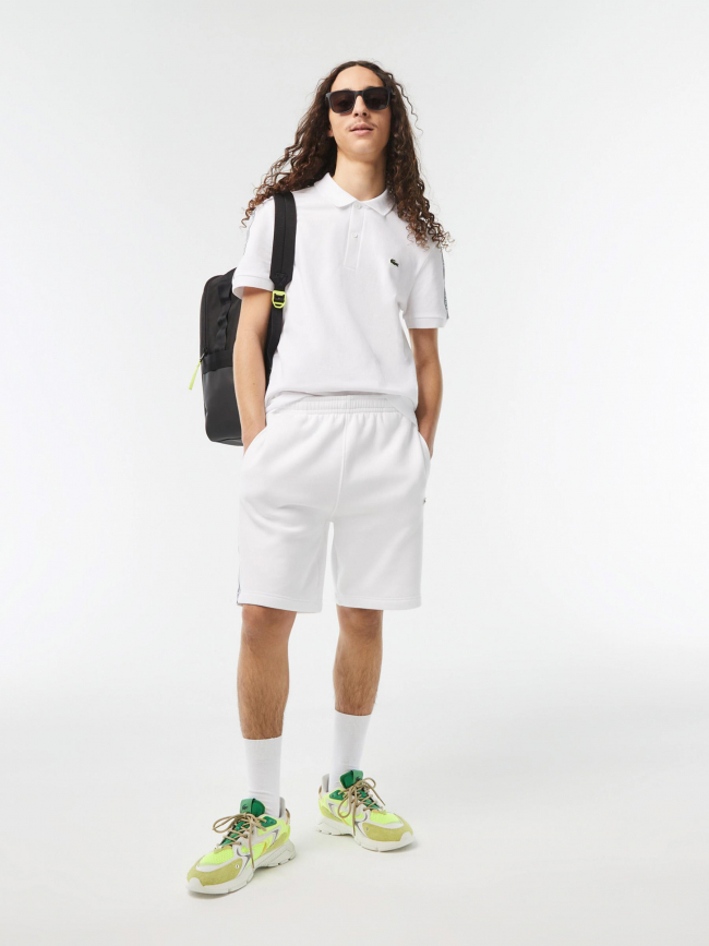 Polo core graphic blanc homme - Lacoste