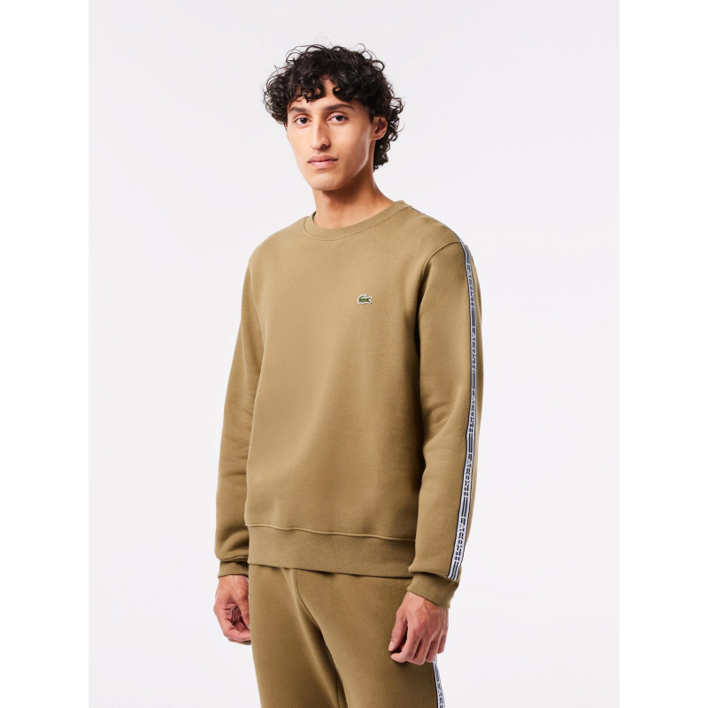 Sweat core graphics marron homme - Lacoste