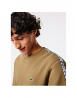 Sweat core graphics marron homme - Lacoste