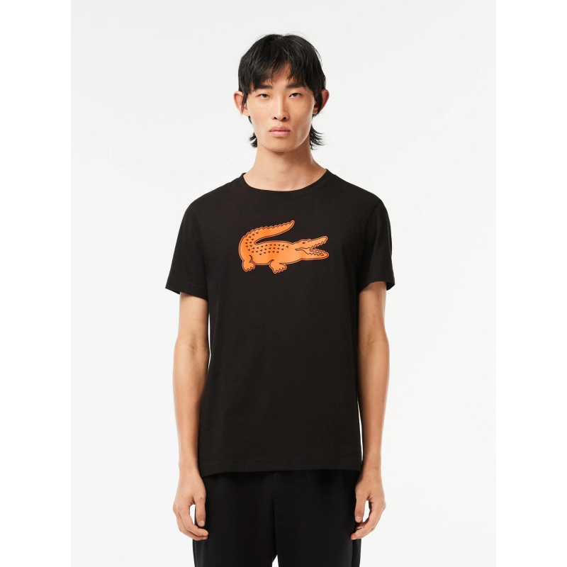 T-shirt core performance noir orange homme - Lacoste