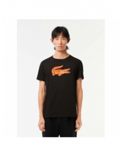 T-shirt core performance noir orange homme - Lacoste