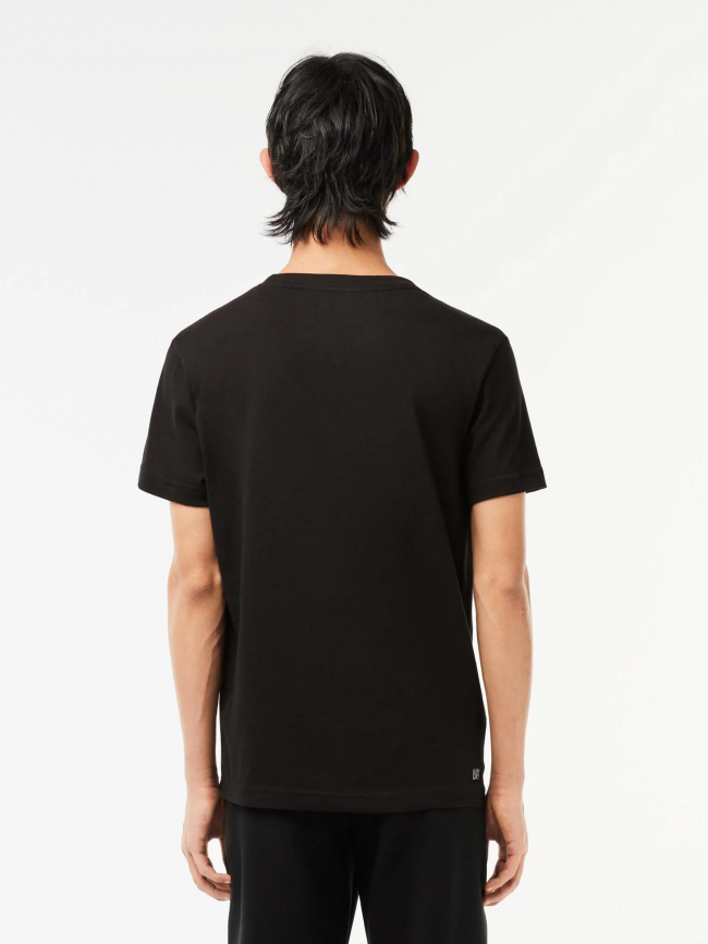 T-shirt core performance noir orange homme - Lacoste