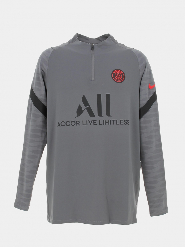 Sweat de football entrainement PSG gris homme - Nike