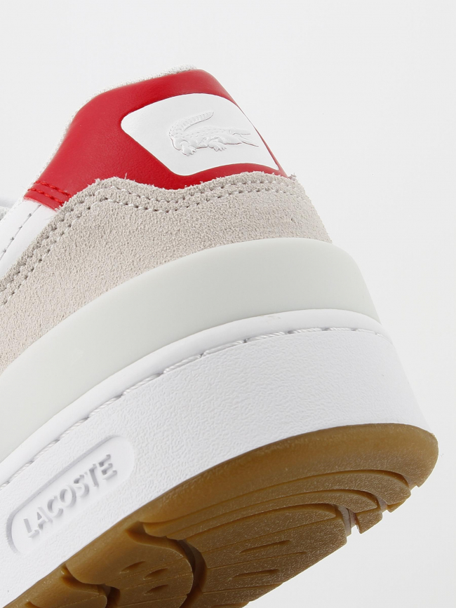 Baskets t-clip blanc beige homme - Lacoste