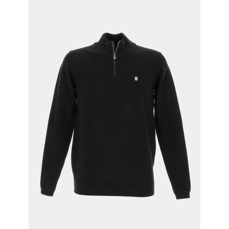 Pull col zippé marty 2 noir homme - Teddy Smith