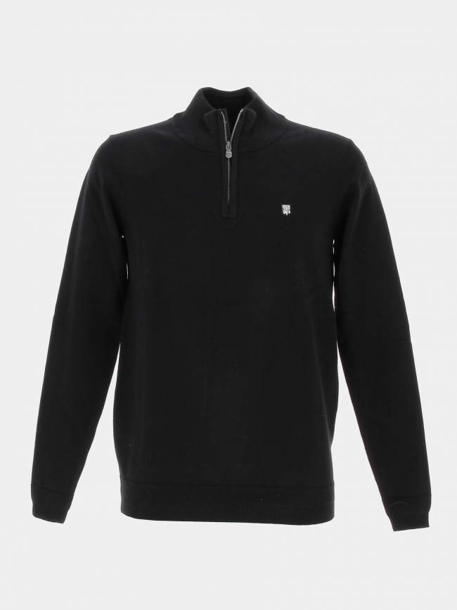 Pull col zippé marty 2 noir homme - Teddy Smith