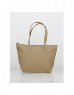 Sac shopping uni beige femme - Lacoste