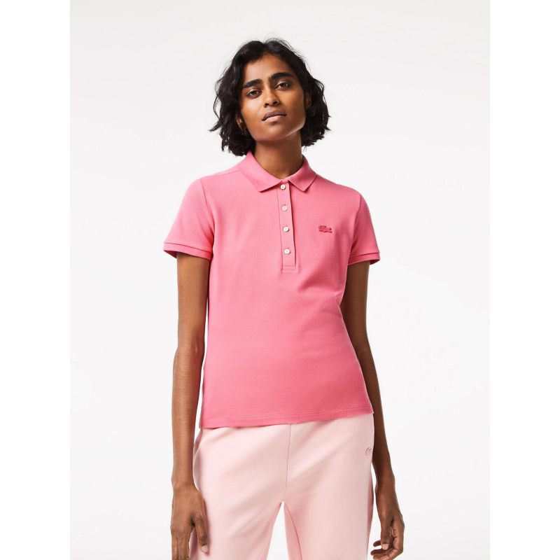 Polo core essentials rose femme - Lacoste