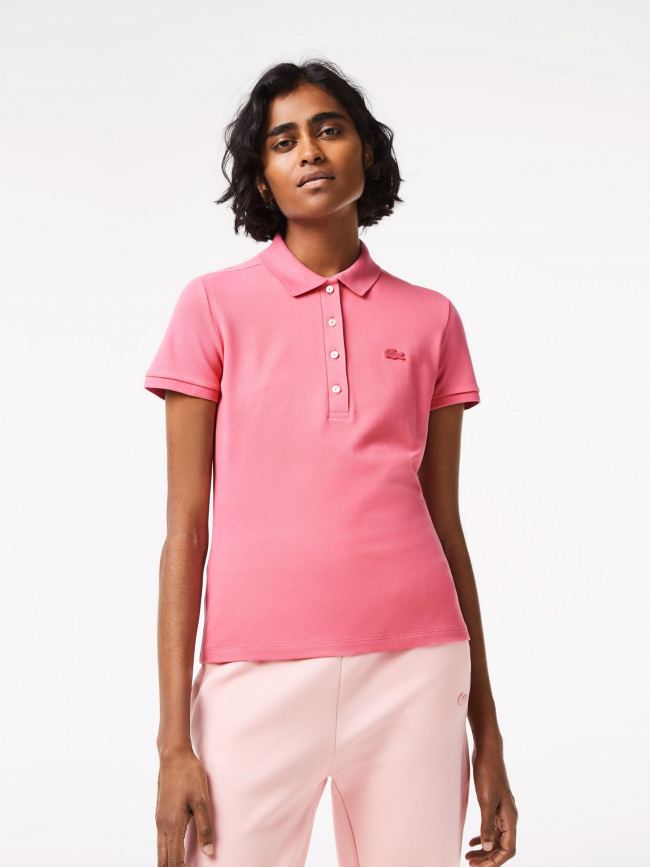 Polo core essentials rose femme - Lacoste