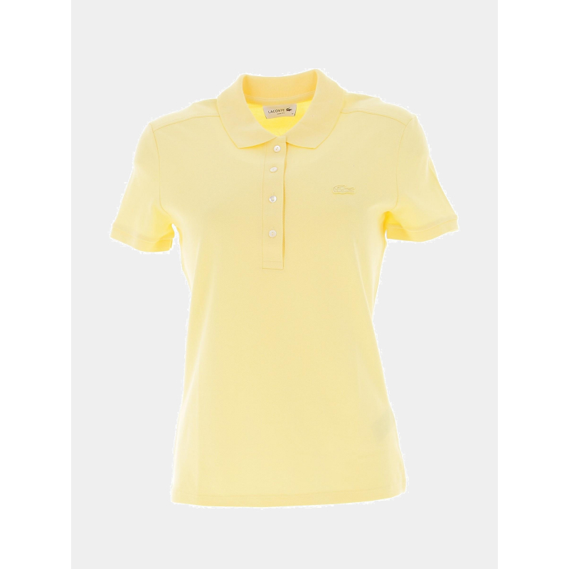 Polo core essentials jaune femme - Lacoste