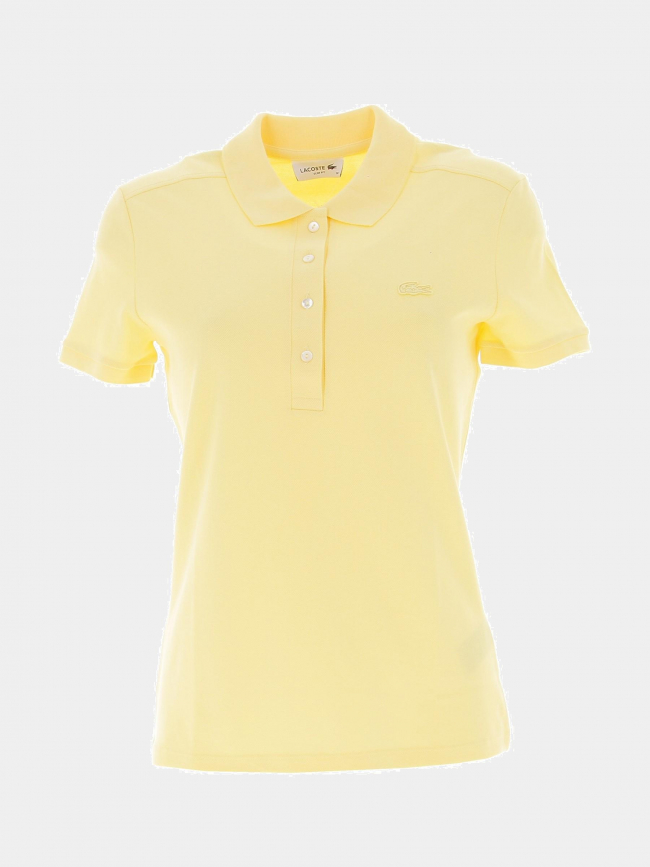 Polo core essentials jaune femme - Lacoste