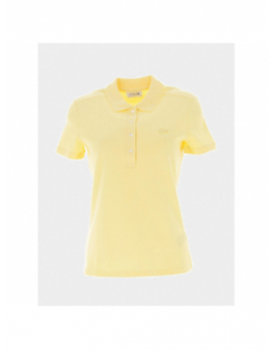 Polo core essentials jaune femme - Lacoste