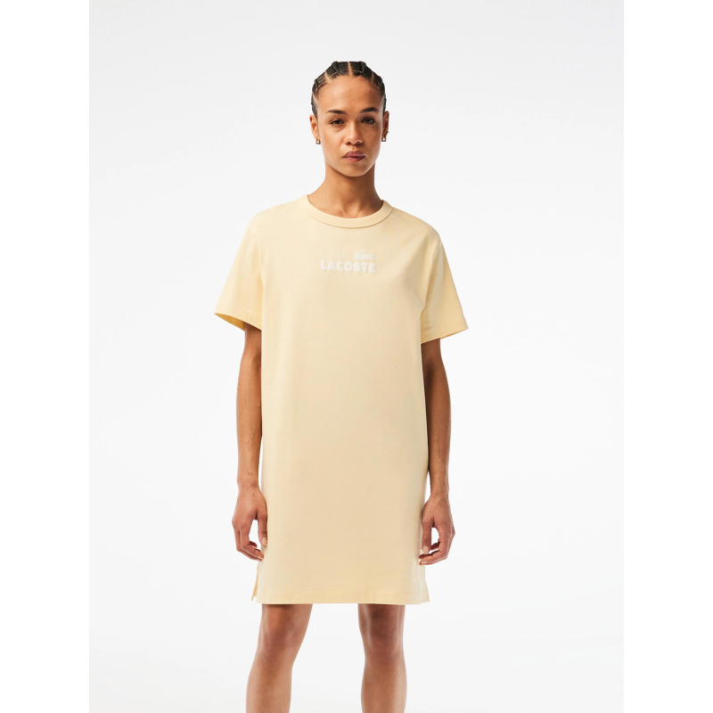 Robe t-shirt summer pack jaune femme - Lacoste