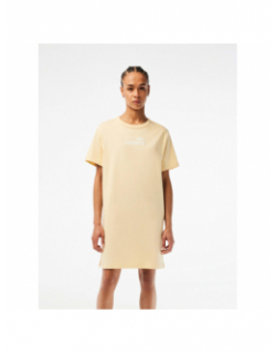 Robe t-shirt summer pack jaune femme - Lacoste