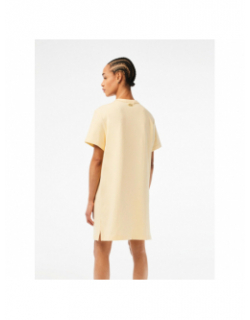 Robe t-shirt summer pack jaune femme - Lacoste