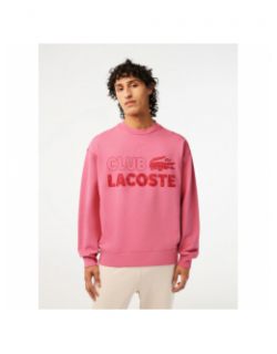 Sweat club logo summer rose homme - Lacoste