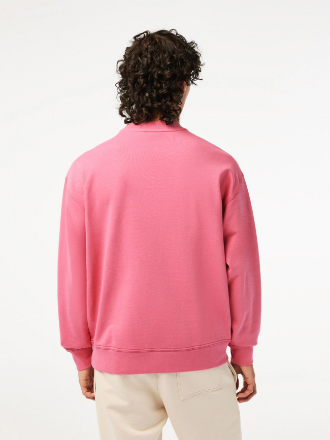 Sweat club logo summer rose homme - Lacoste