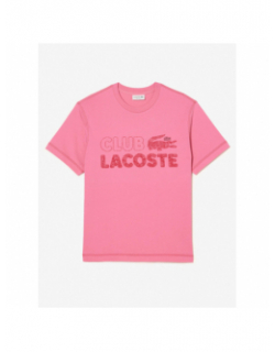 T-shirt club logo rose homme - Lacoste