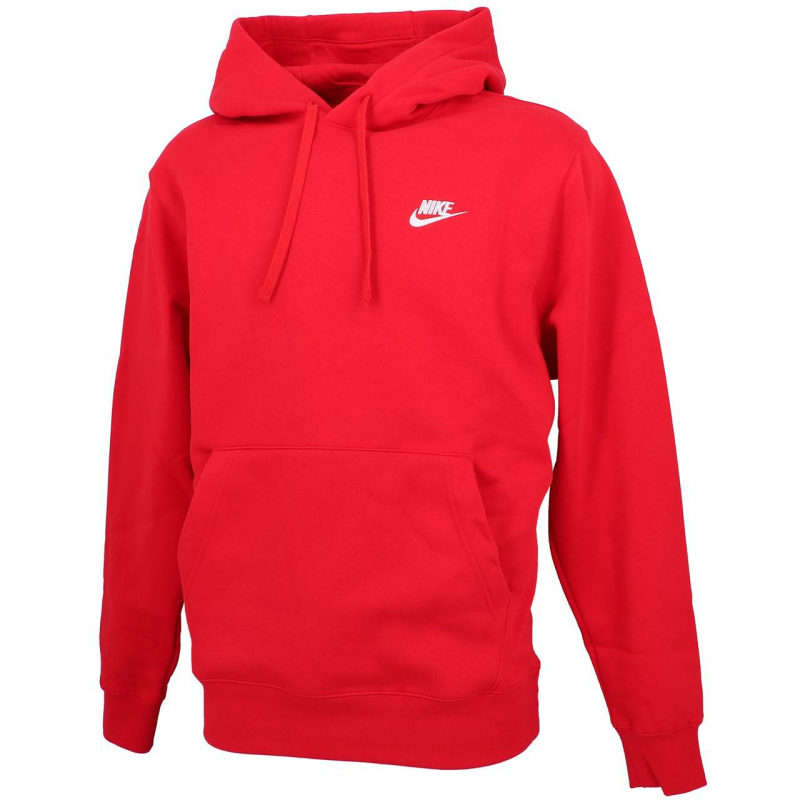 Sweat à capuche nsw club rouge homme - Nike