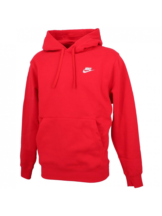 Sweat à capuche nsw club rouge homme - Nike