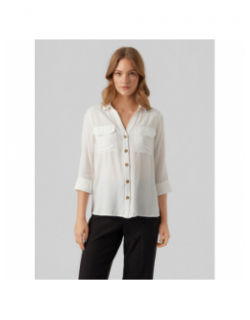 Chemisier bumpy blanc femme - Vero Moda