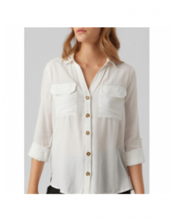 Chemisier bumpy blanc femme - Vero Moda