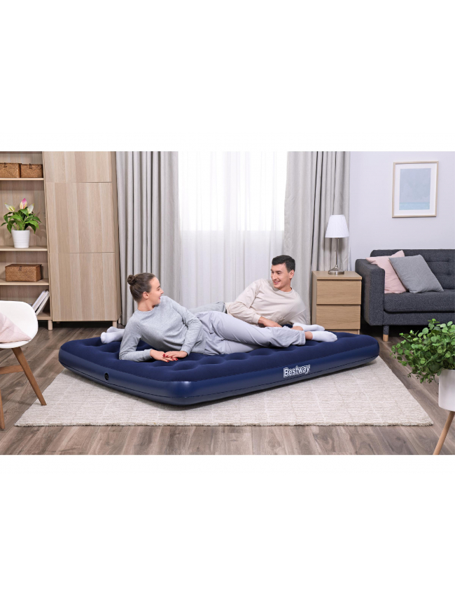 Matelas gonflable 2 places camping queen - Bestway