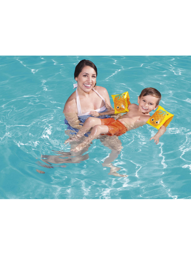 Brassards de flottaison ananas jaune enfant - Bestway