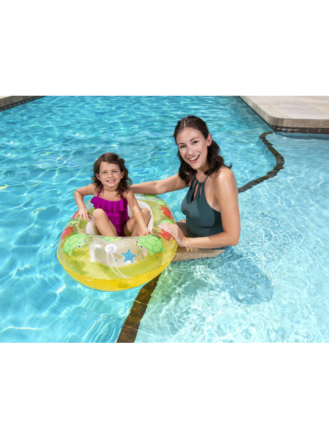 Bateau gonflable de piscine kiddie raft jaune enfant - Bestway