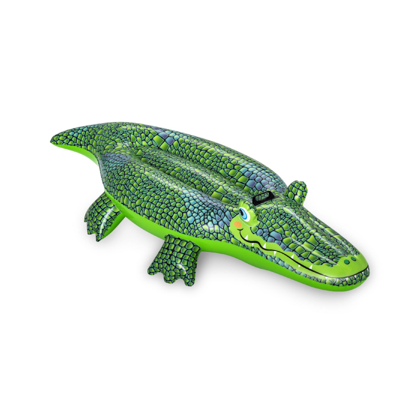 Bouée gonflable de piscine crocodile budy vert - Bestway