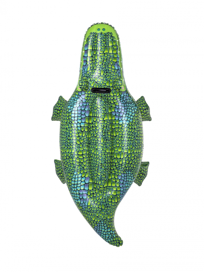 Bouée gonflable de piscine crocodile budy vert - Bestway