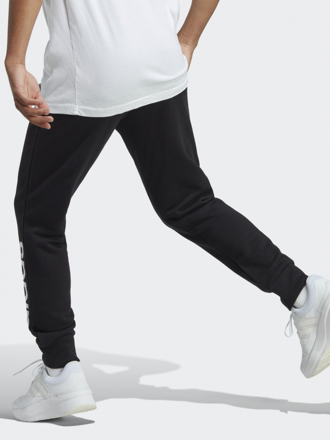 Jogging linear logo blanc noir homme - Adidas