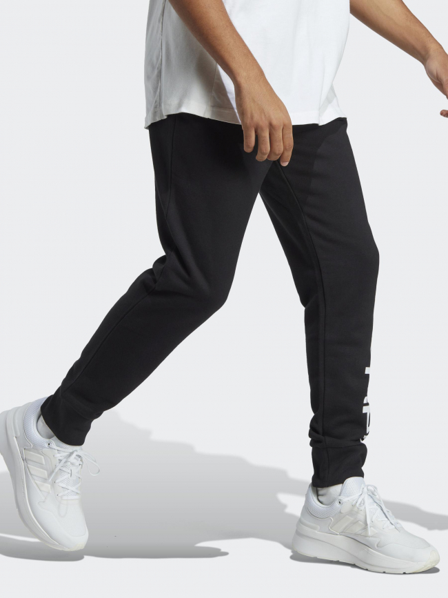 Jogging linear logo blanc noir homme - Adidas