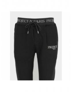 Jogging uni bande logo noir homme - Project X Paris