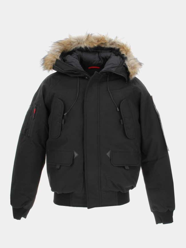 Blouson chaud johnson noir homme - Helvetica