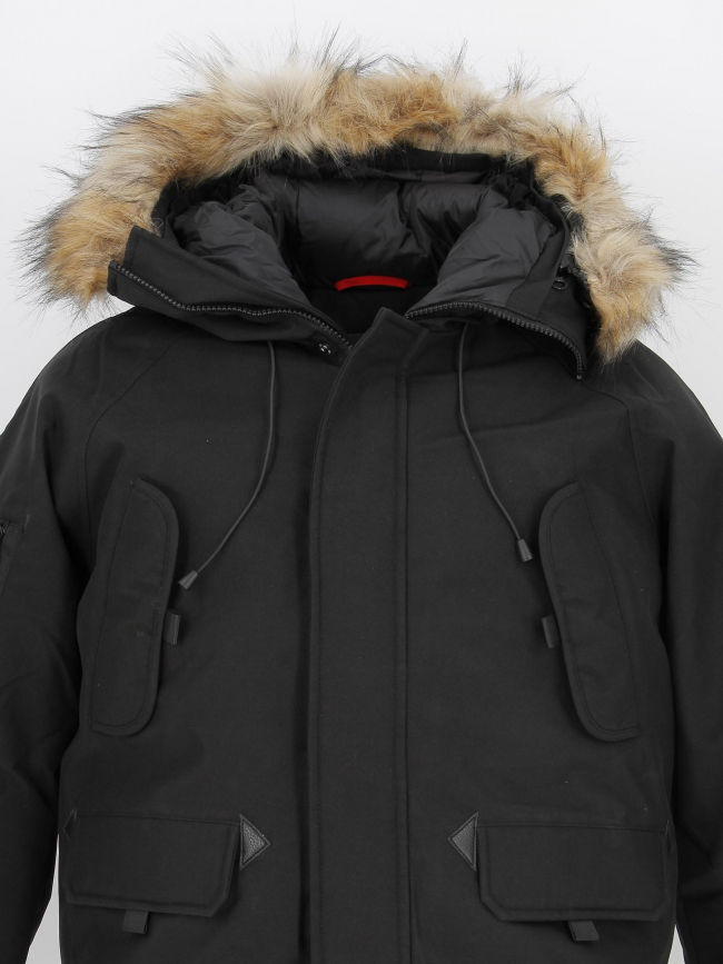 Blouson chaud johnson noir homme - Helvetica