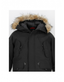 Blouson chaud johnson noir homme - Helvetica