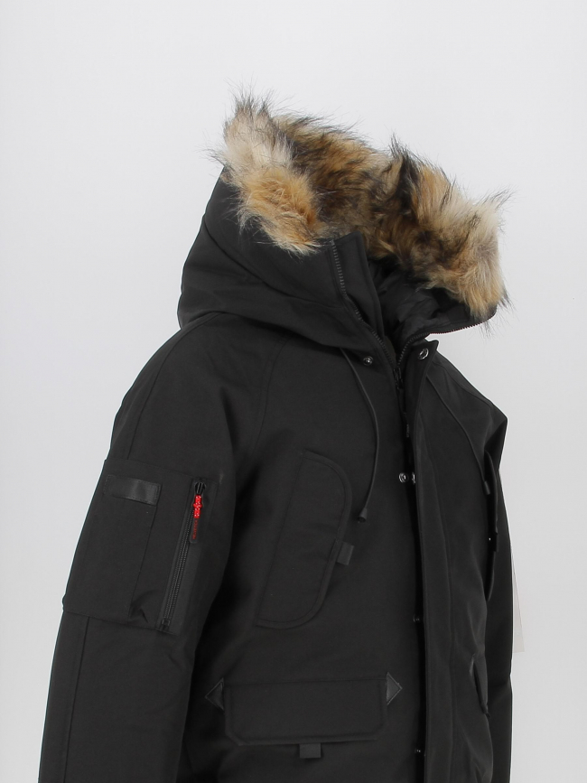 Blouson chaud johnson noir homme - Helvetica