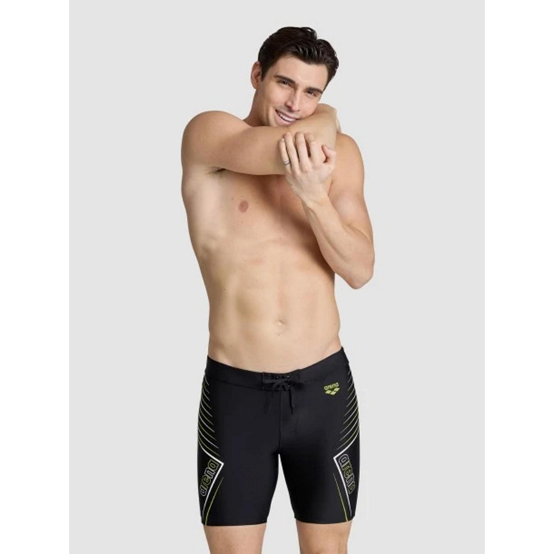 Maillot de bain mid jammer graphic noir homme - Arena