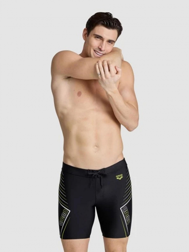 Maillot de bain mid jammer graphic noir homme - Arena