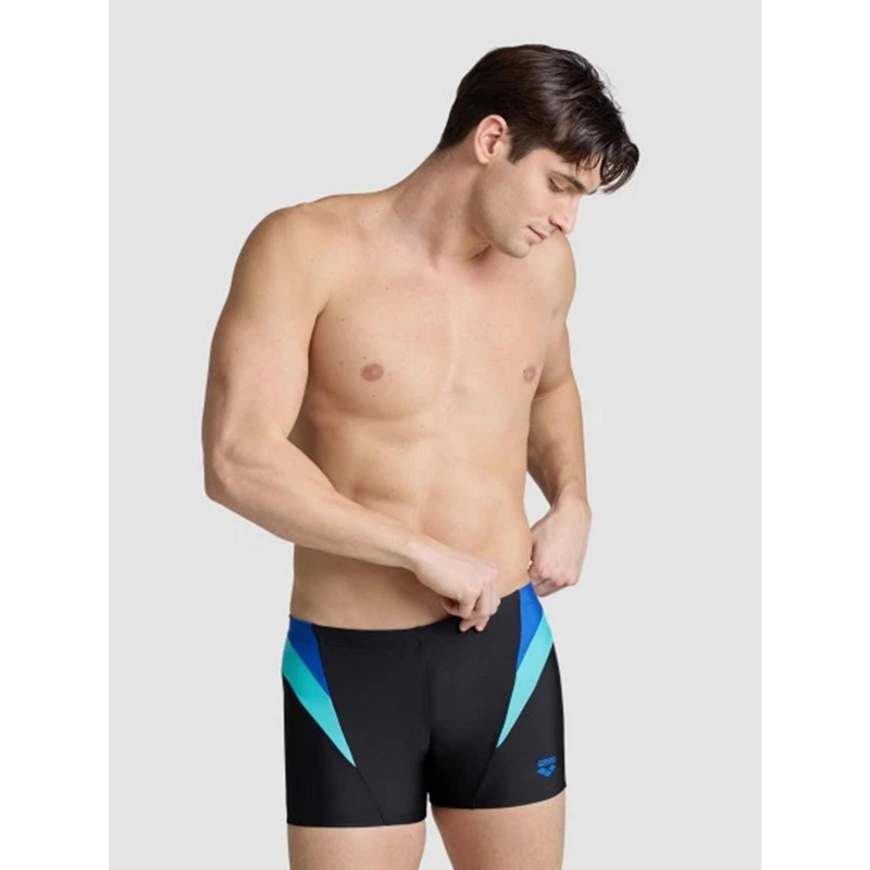 Maillot de bain natation panel noir bleu homme - Arena