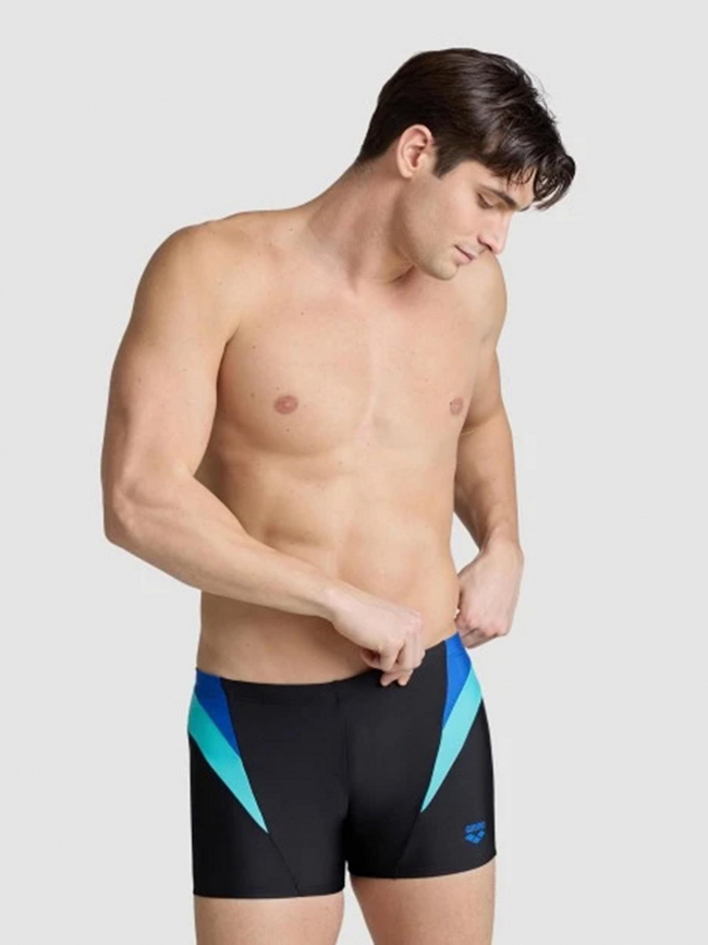 Maillot de bain natation panel noir bleu homme - Arena