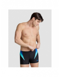 Maillot de bain natation panel noir bleu homme - Arena