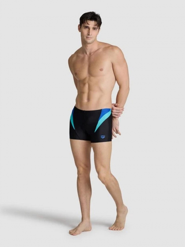 Maillot de bain natation panel noir bleu homme - Arena